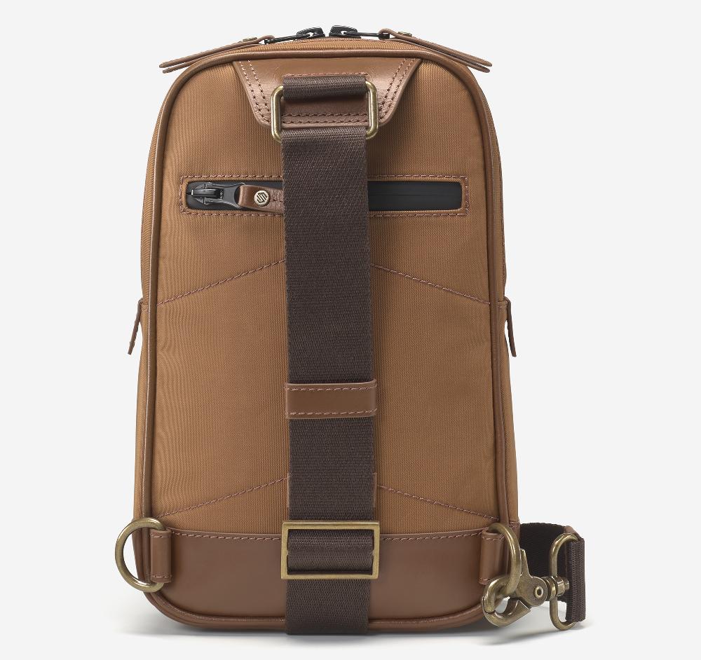 Johnston & Murphy Hudson Waterproof Sling Bag Cognac