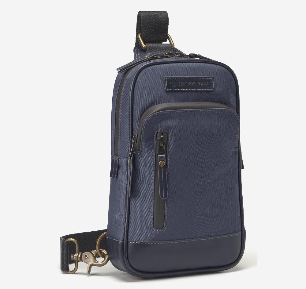 Johnston & Murphy Hudson Waterproof Sling Bag Navy