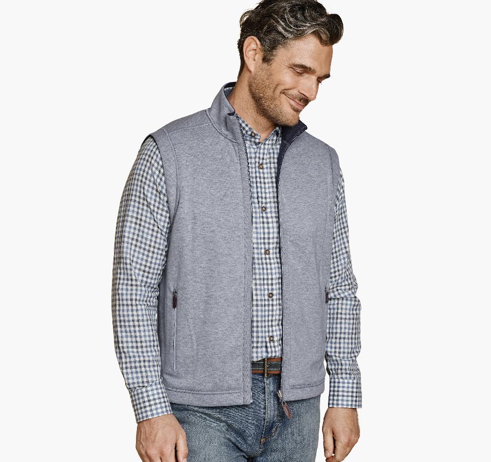 Johnston & Murphy Icon Reversible Vest Navy/Storm