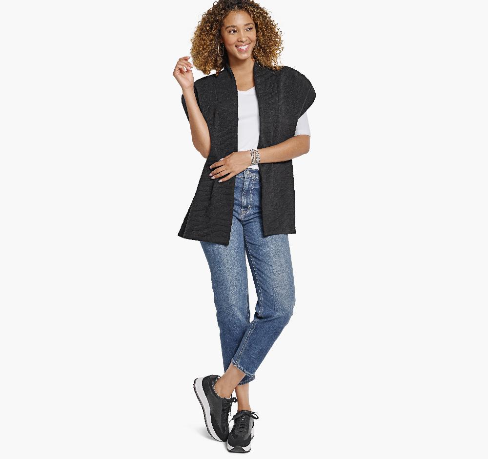 Johnston & Murphy Knit Jacquard Vest Black