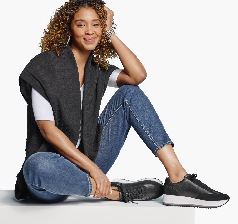 Johnston & Murphy Knit Jacquard Vest Black