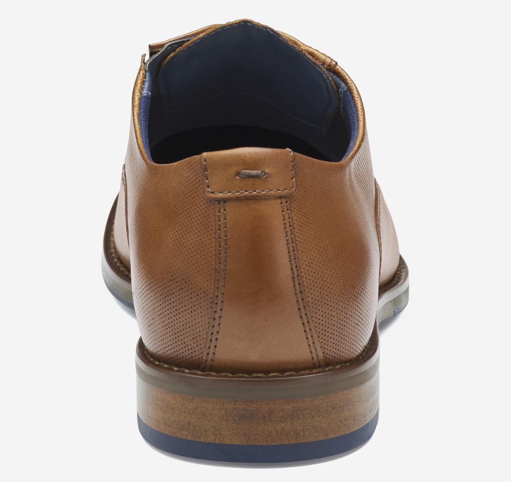 Johnston & Murphy Landry Plain Toe Tan Full Grain