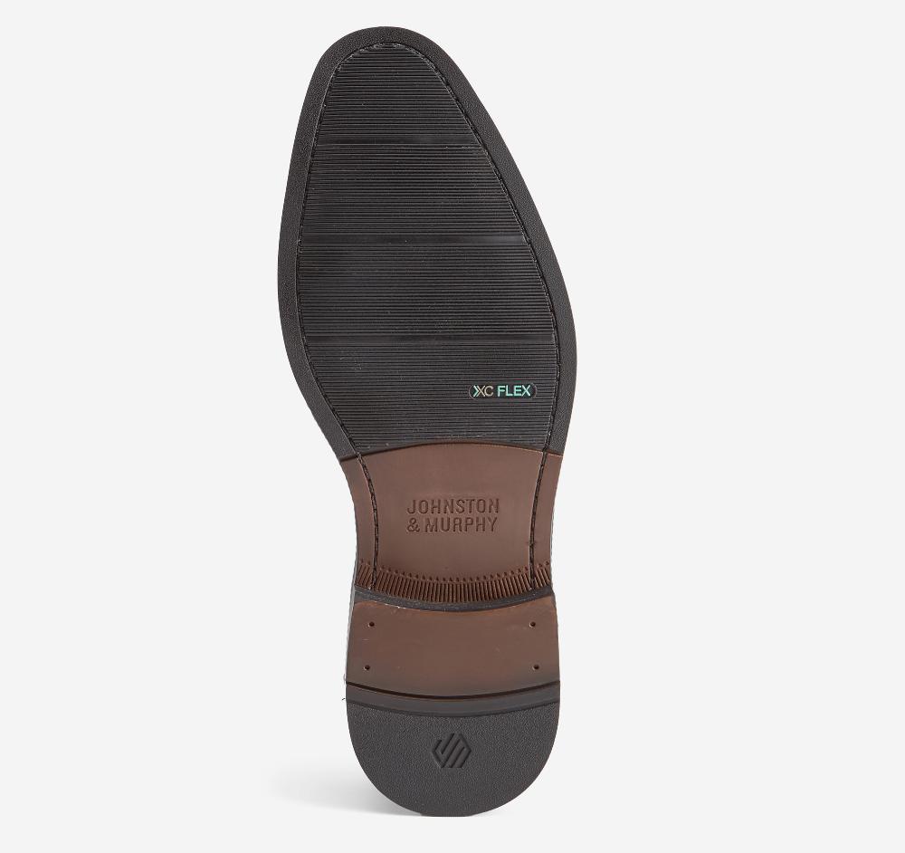 Johnston & Murphy Landry Plain Toe Tan Full Grain