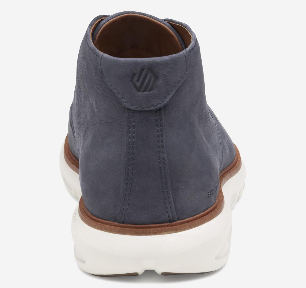 Johnston & Murphy Larkin Chukka Boot Navy Nubuck