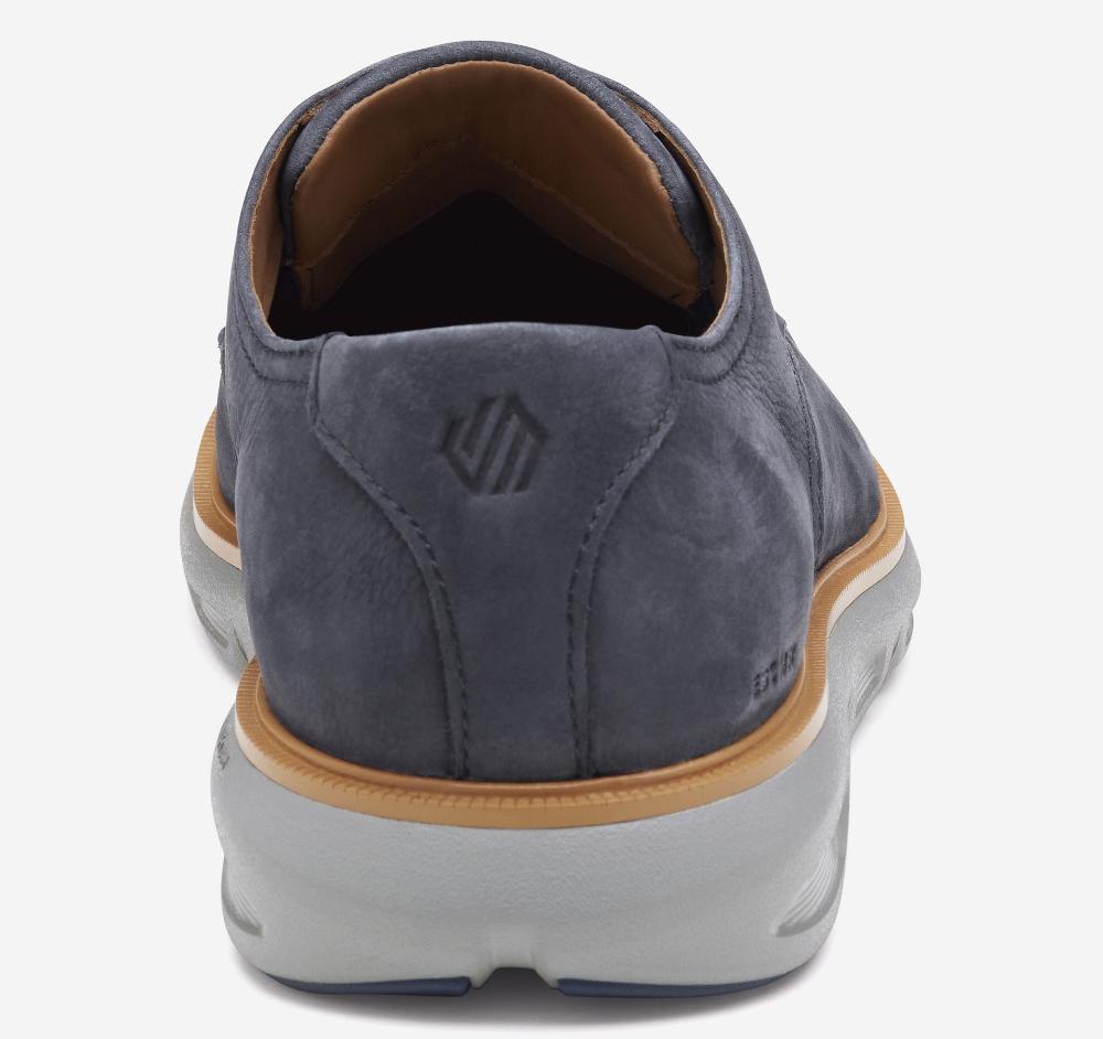 Johnston & Murphy Larkin Plain Toe Navy Nubuck