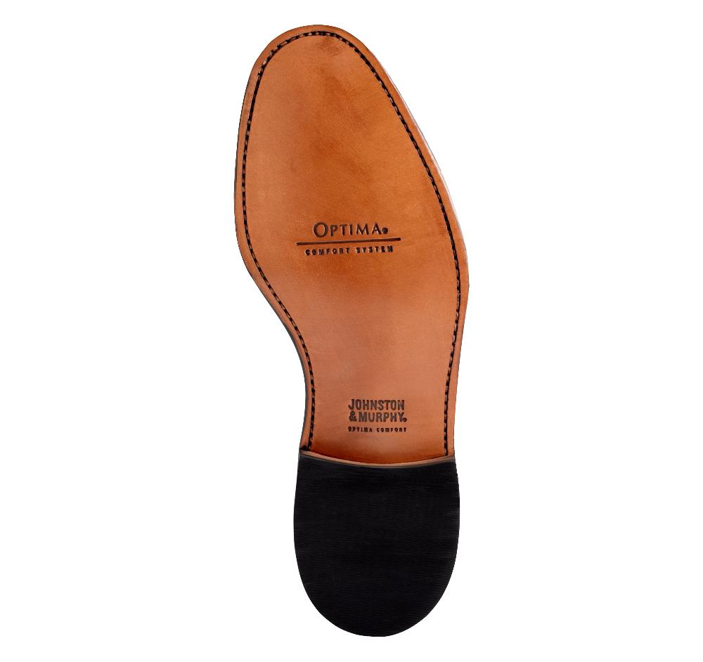 Johnston & Murphy Melton Cap Toe Black Calfskin