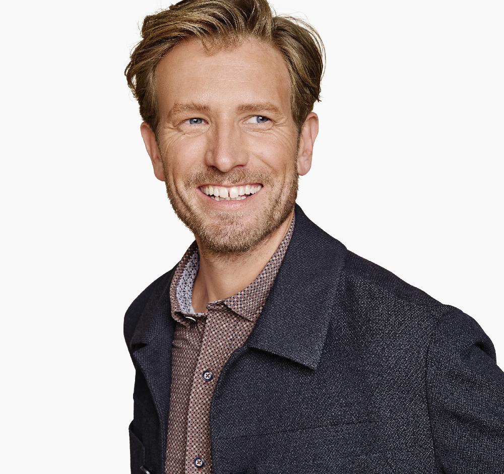 Johnston & Murphy Patterned Shirt Jacket Navy