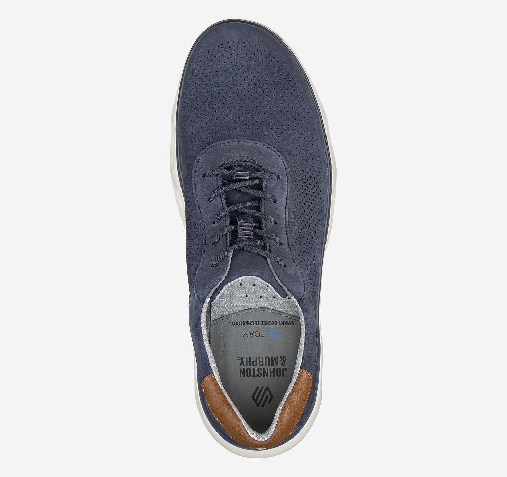 Johnston & Murphy Reactivate U-Throat Navy Nubuck