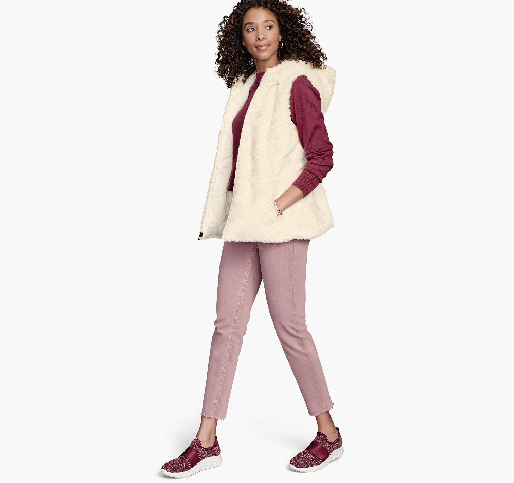 Johnston & Murphy Reversible Faux-Fur Vest Cream