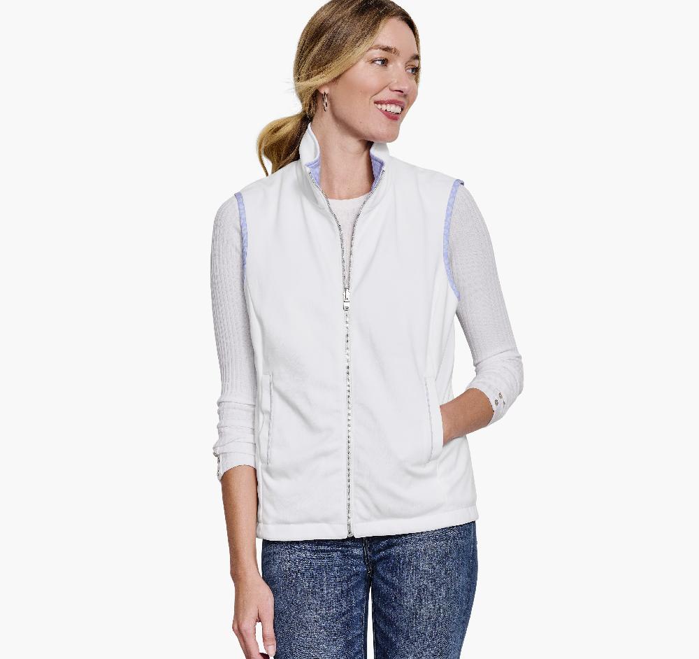 Johnston & Murphy Reversible Vest Violet/White