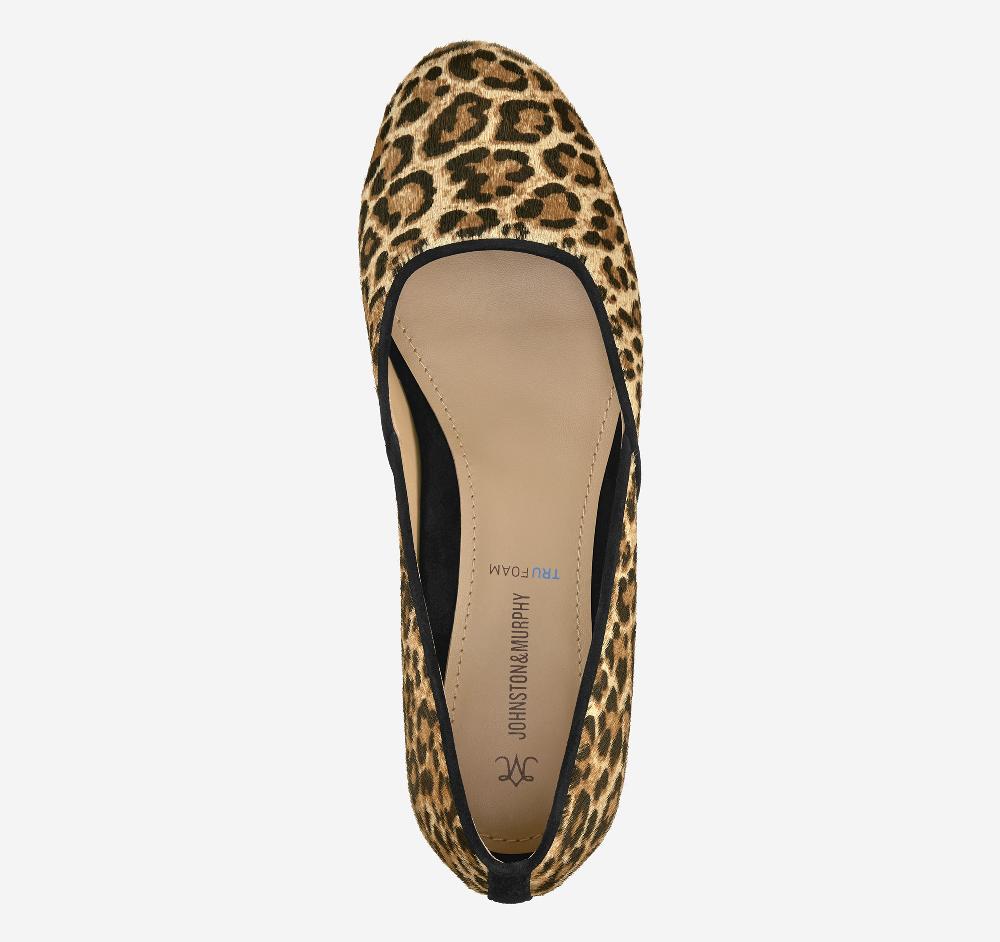 Johnston & Murphy Sienna Pump Leopard Haircalf