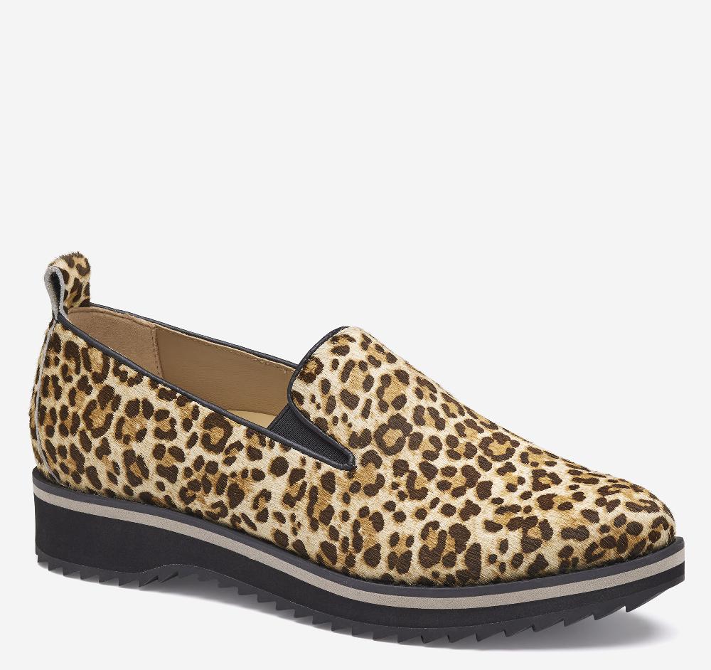 Johnston & Murphy Ulyssa Slip-On Leopard Haircalf