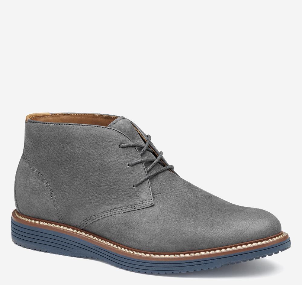 Johnston & Murphy Upton Chukka Gray Nubuck