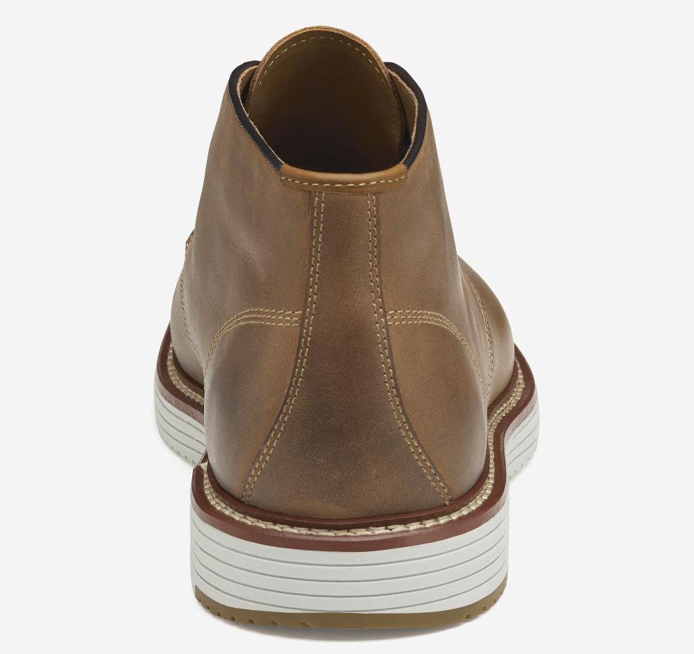 Johnston & Murphy Upton Chukka Tan Oiled Full Grain