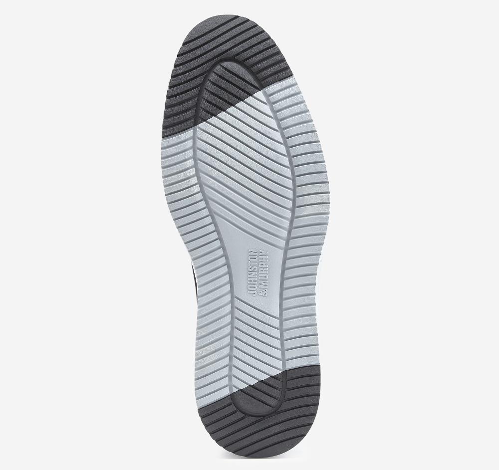 Johnston & Murphy Upton Knit Wingtip Black Knit