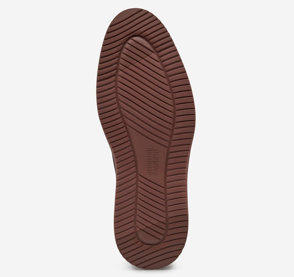 Johnston & Murphy Upton Plain Toe Navy Nubuck