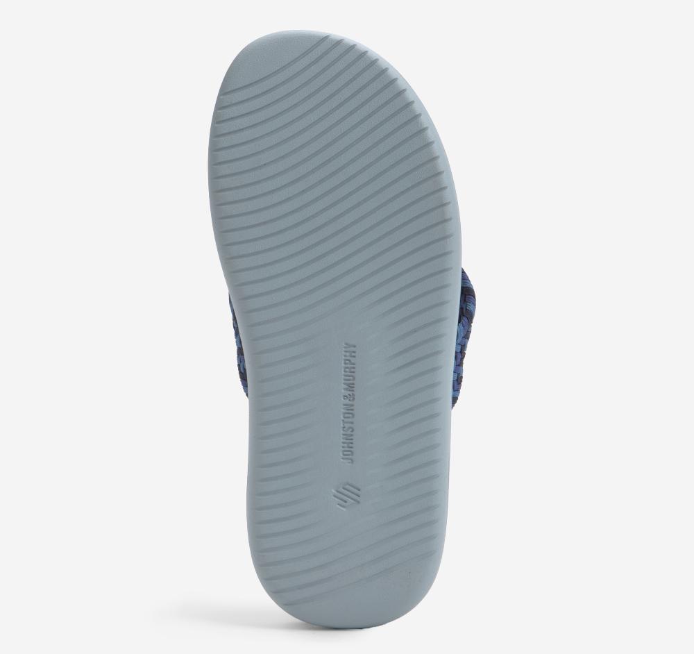 Johnston & Murphy Upton Woven Flip-Flop Navy Nylon