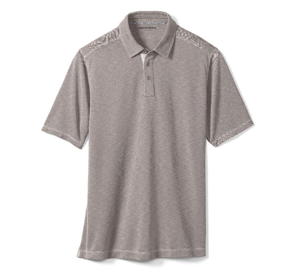 Johnston & Murphy Vintage Slub Polo Sand