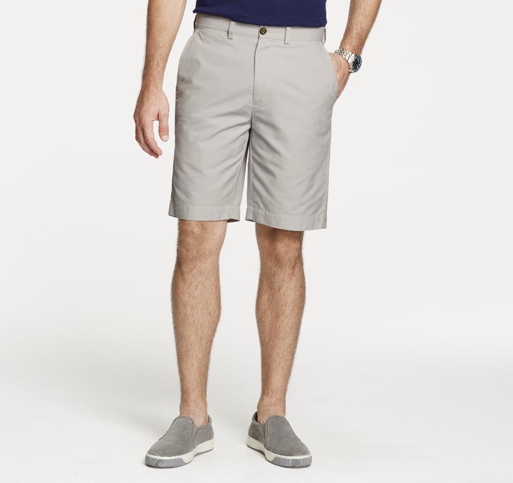 Johnston & Murphy Washed Chino Shorts Light Gray