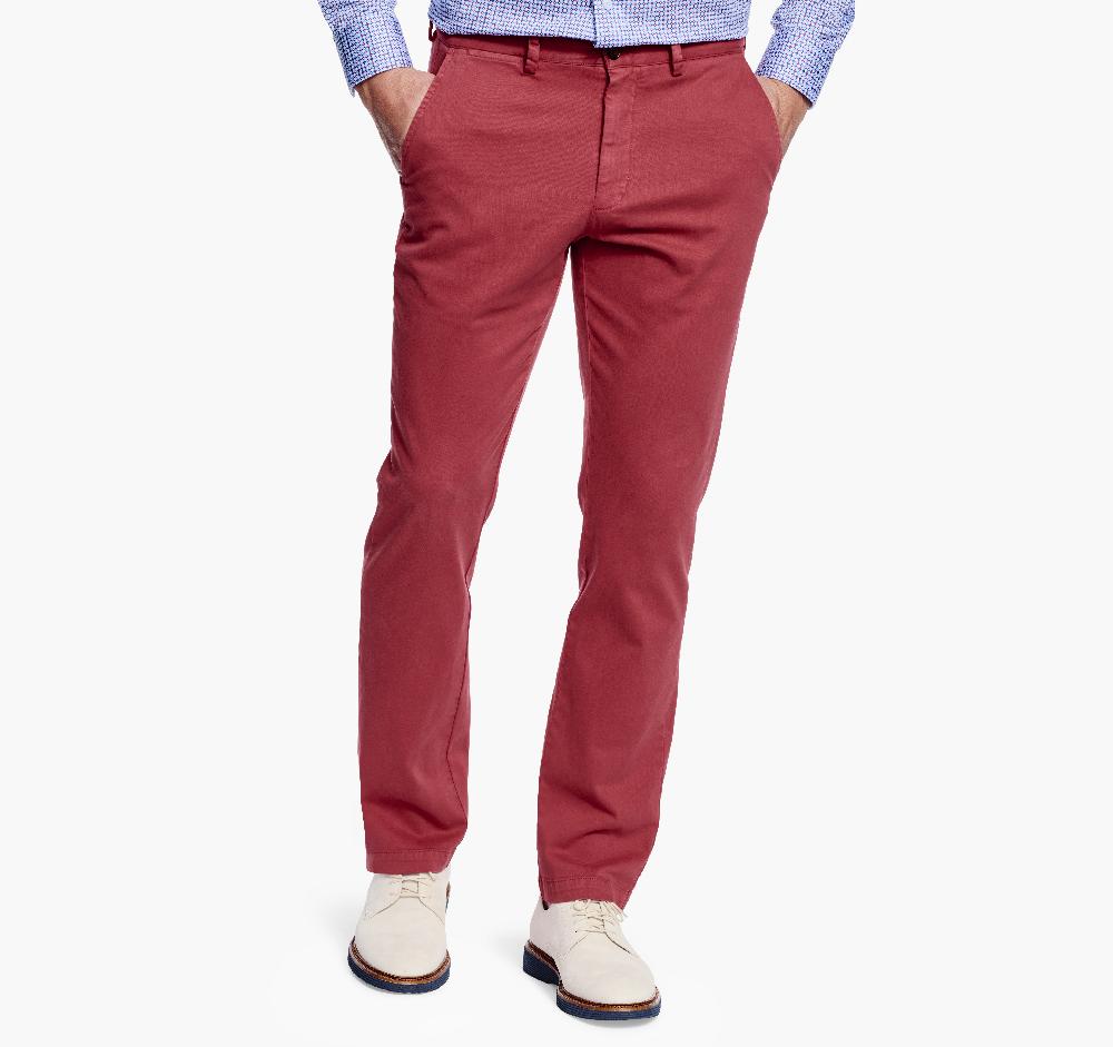 Johnston & Murphy Washed Chinos Red