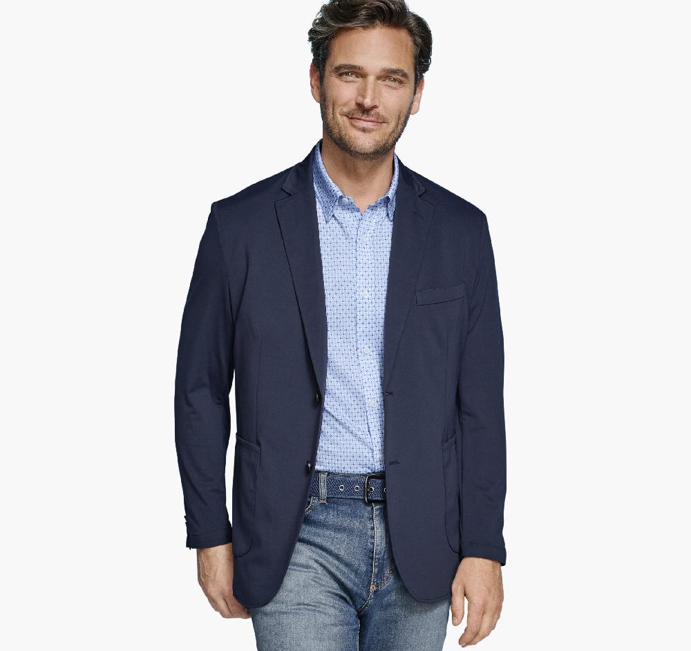 Johnston & Murphy XC Flex® Knit Blazer Navy