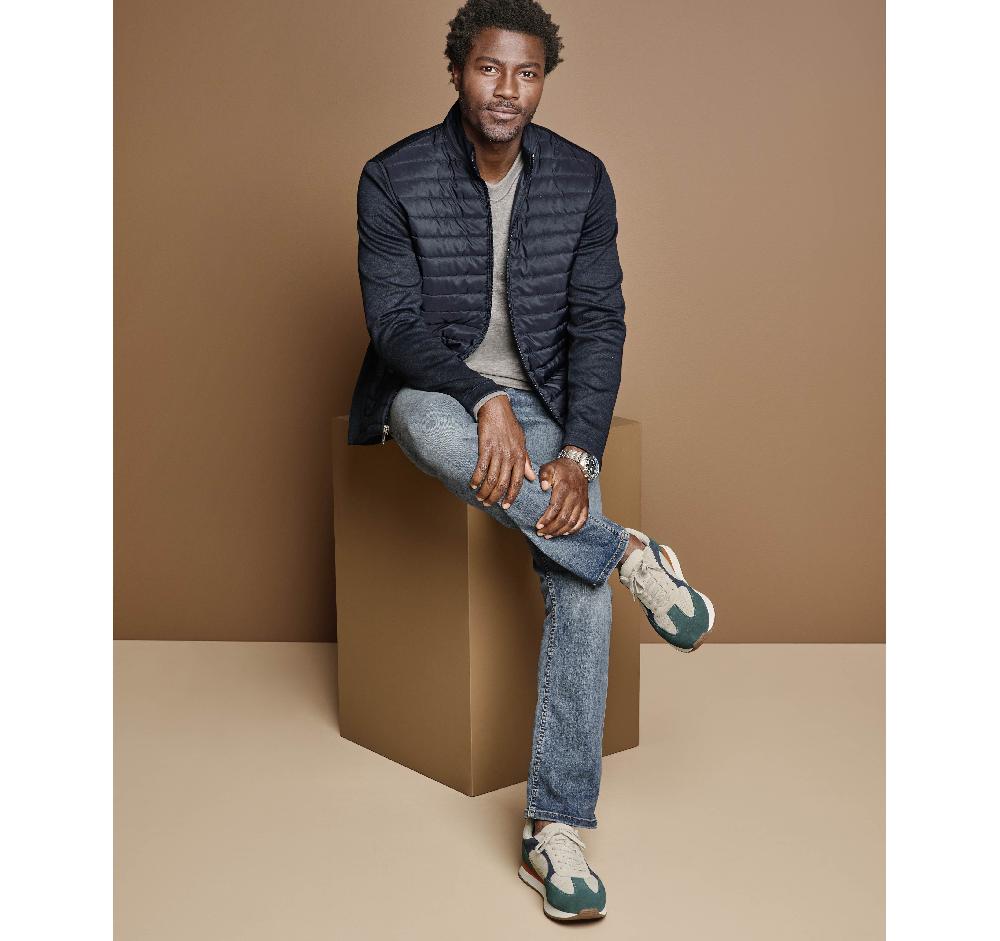 Johnston & Murphy XC4® Quilted Full-Zip Navy