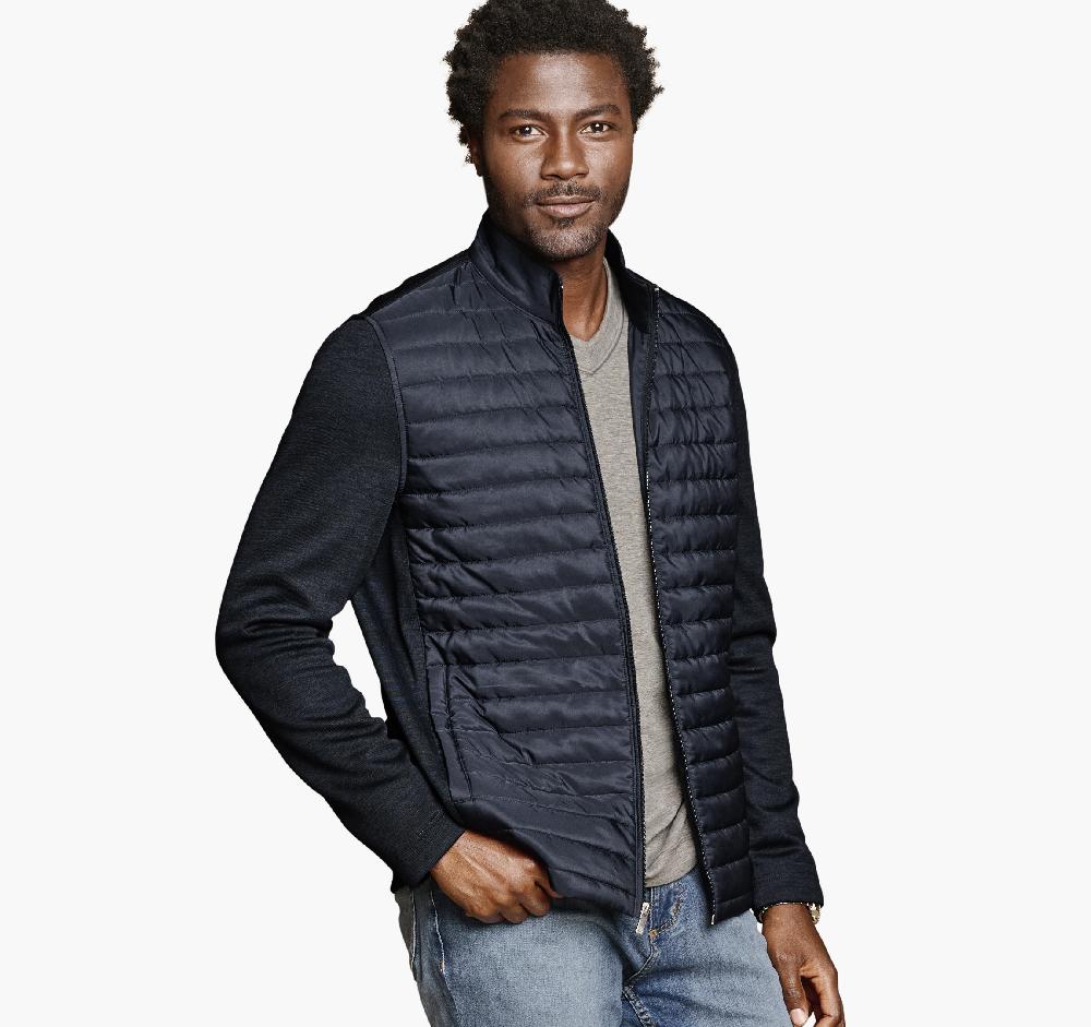 Johnston & Murphy XC4® Quilted Full-Zip Navy