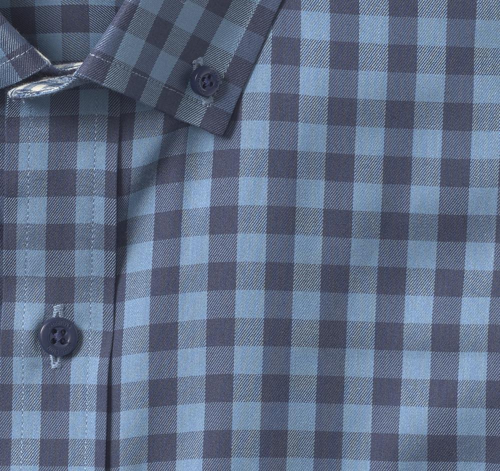 Johnston & Murphy XC4® Sport Long-Sleeve Shirt Blue