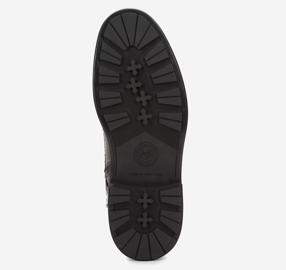 Johnston & Murphy Latham Cap Toe Boot Black European Calfskin