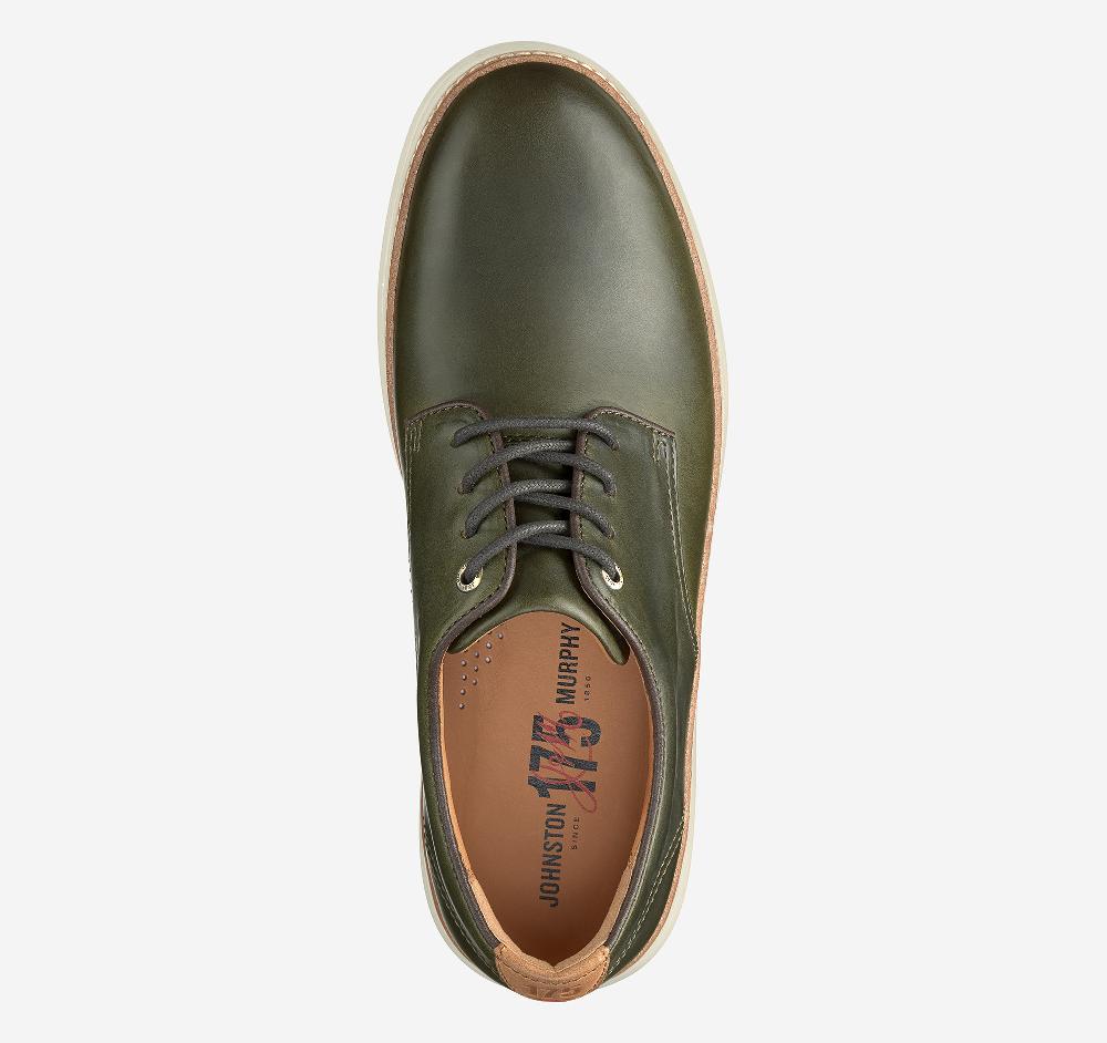 Johnston & Murphy McGuffey 2 175th Anniversary Plain Toe Olive Oiled American Full Grain