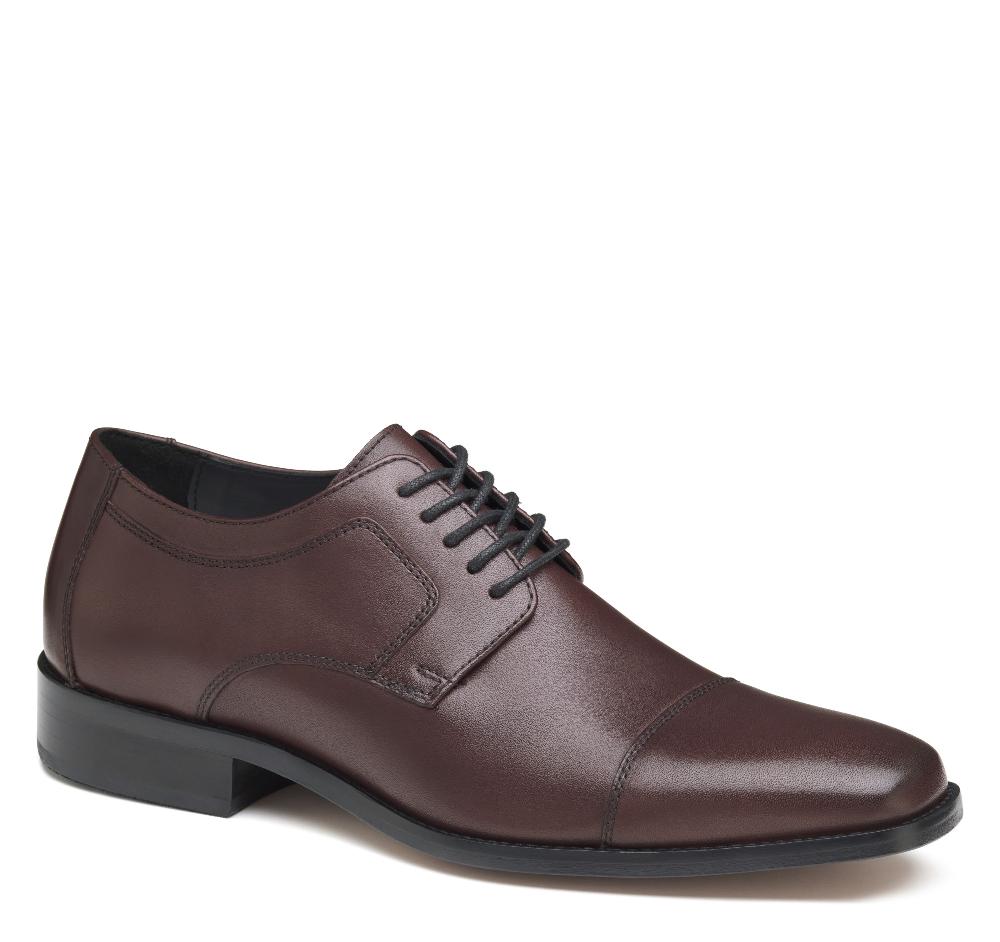 Johnston & Murphy Novick Cap Toe Burgundy Italian Calfskin