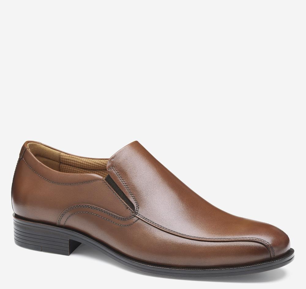 Johnston & Murphy Reeve Run-Off Venetian Loafer Brown Full Grain