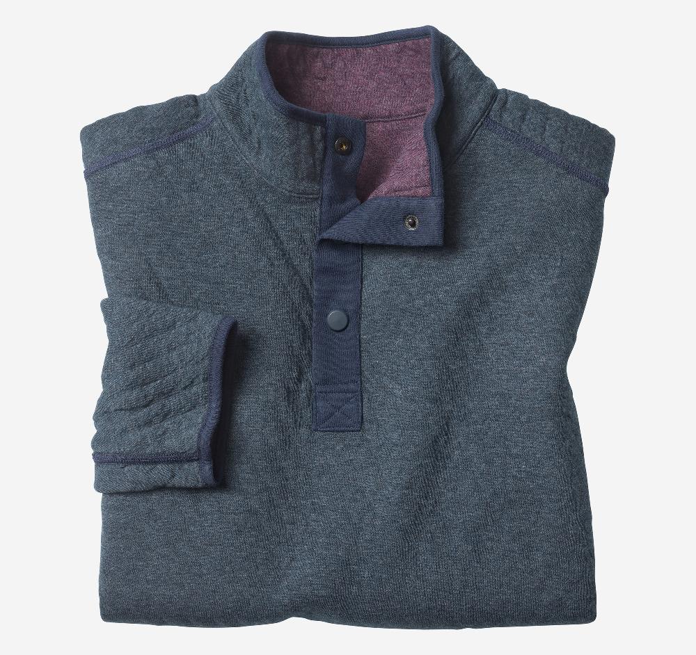 Johnston & Murphy Reversible Quarter-Snap Purple/Navy Heather