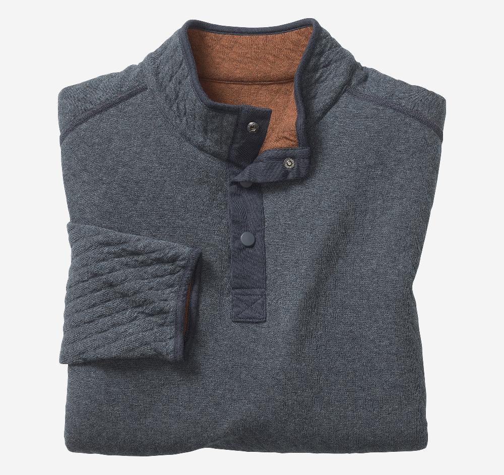 Johnston & Murphy Reversible Quarter-Snap Rust/Navy Heather