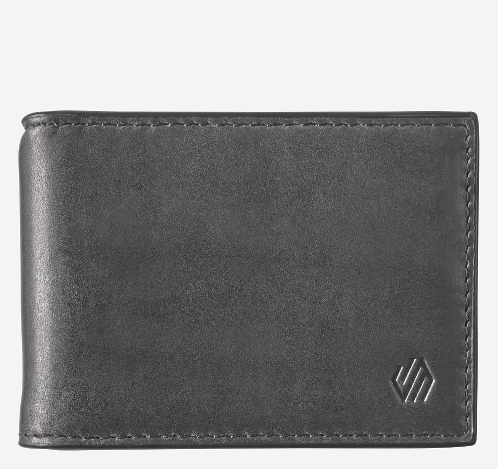 Johnston & Murphy Rhodes Snap Bill Till Black Full Grain