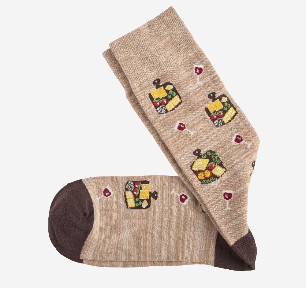 Johnston & Murphy Space Dyed Socks Khaki Charcuterie Board