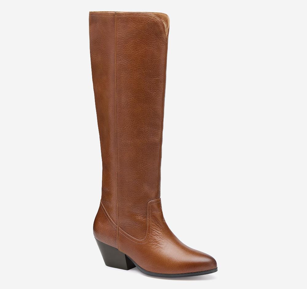 Johnston & Murphy Tristen Tall Boot Cognac Full Grain