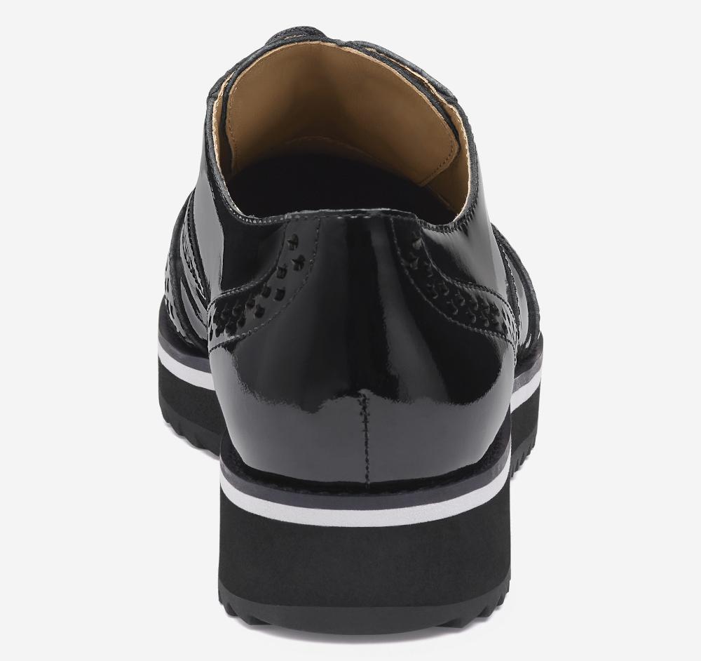 Johnston & Murphy Ulyssa Wingtip Black Patent Leather