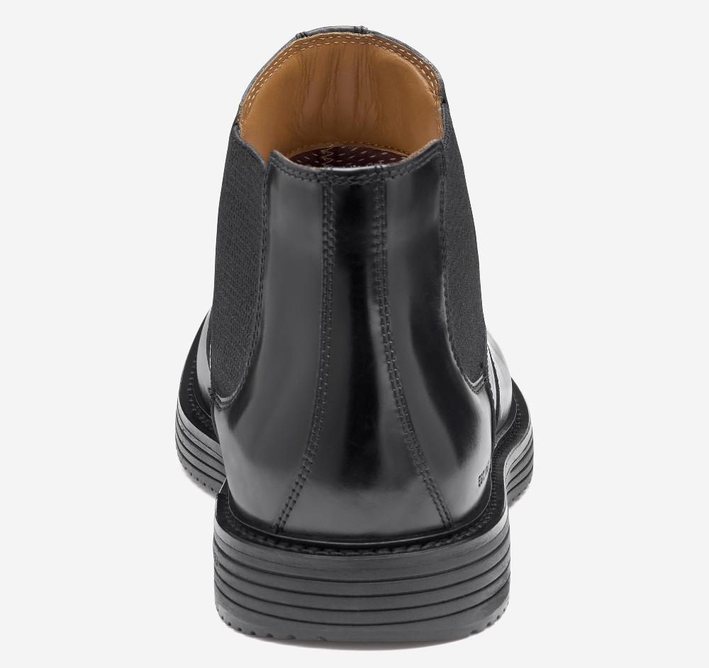 Johnston & Murphy Upton Chelsea Boot Black Full Grain Leather
