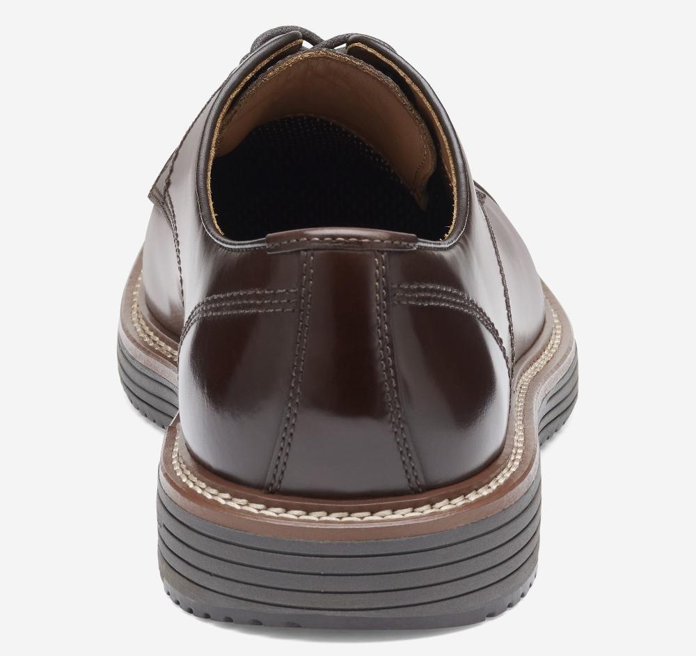 Johnston & Murphy Upton Dress Cap Toe Mahogany Full Grain