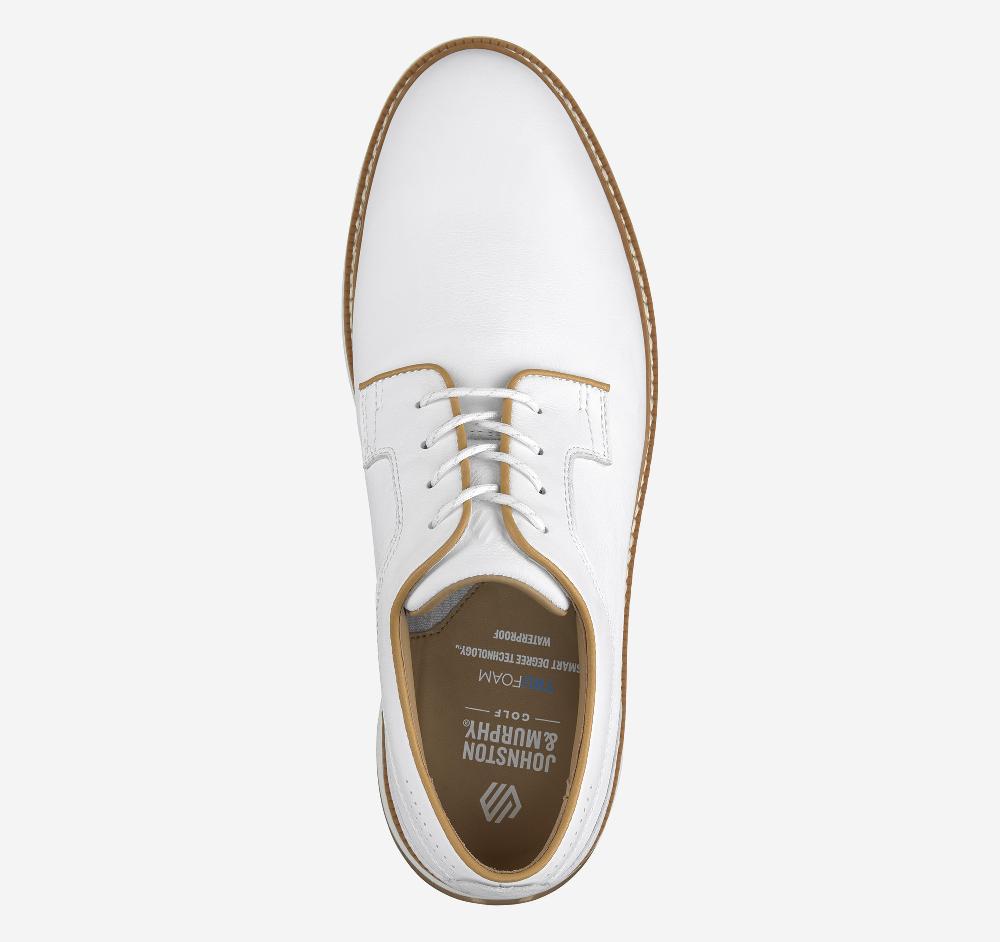 Johnston & Murphy Upton GL1 Luxe Hybrid White Waterproof Full Grain