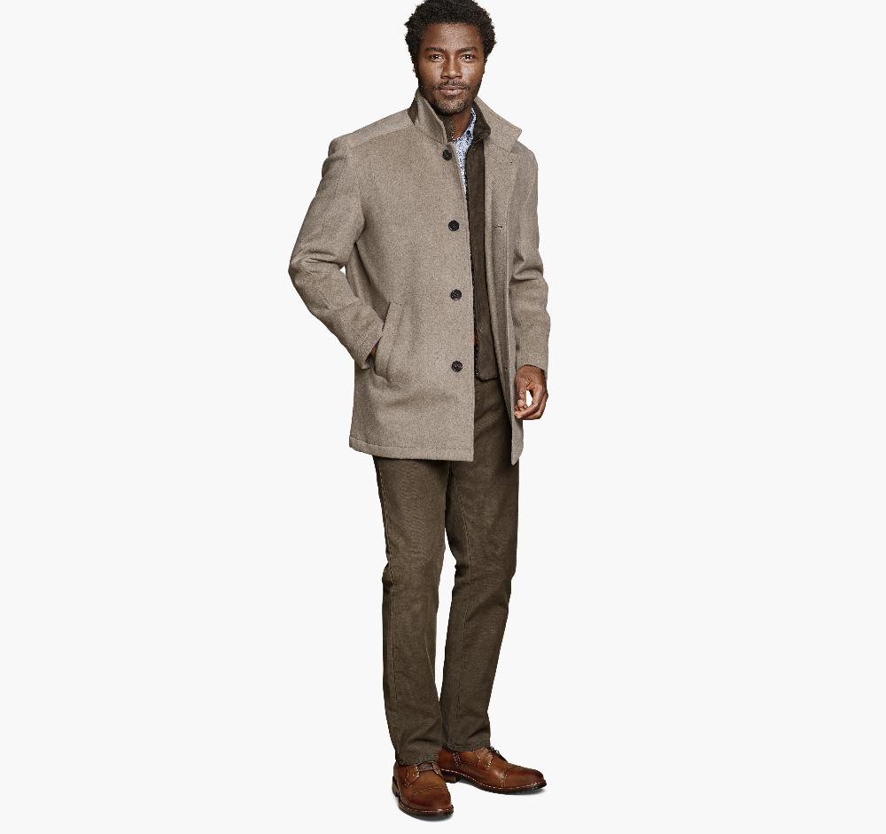 Johnston & Murphy Upton Luxe 175th Anniversary Car Coat Barley