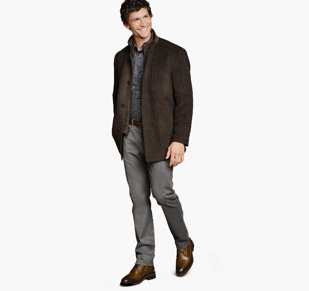 Johnston & Murphy Upton Luxe 175th Anniversary Car Coat Loden