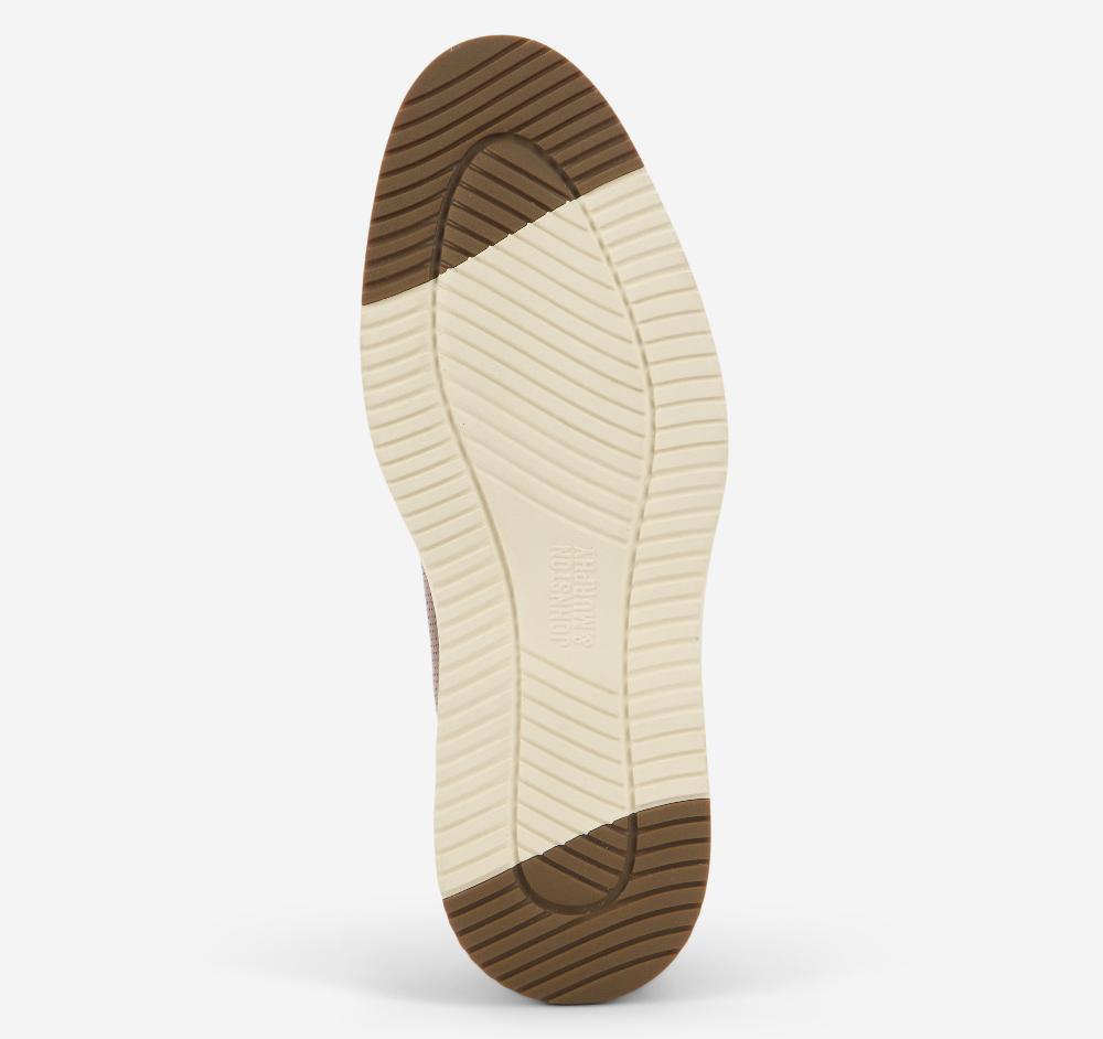 Johnston & Murphy Upton One-Piece Perfed Plain Toe Tan Full Grain Leather