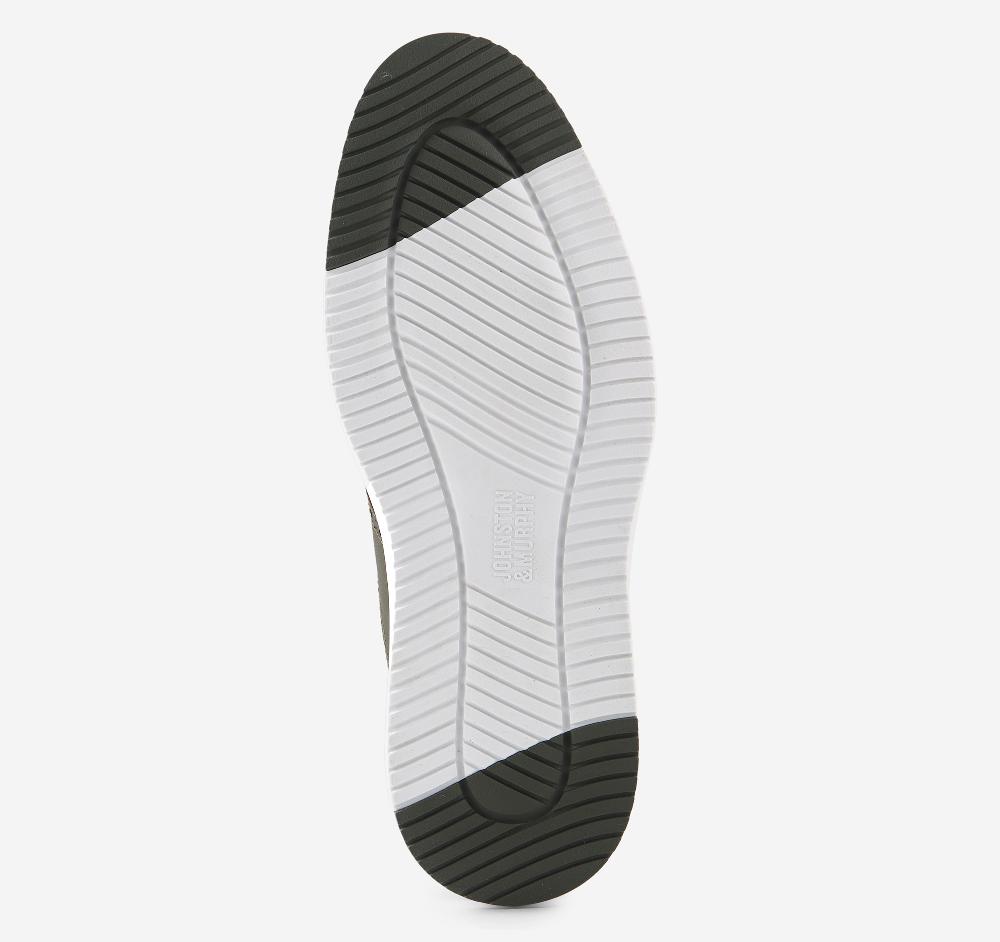 Johnston & Murphy Upton Saddle Snuff Nubuck/Olive Full Grain