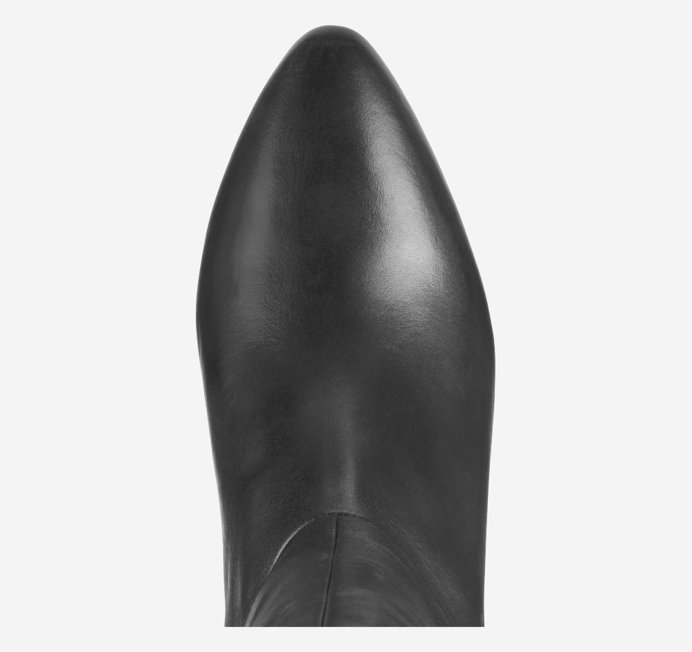 Johnston & Murphy Vicki Tall Boot Black Calfskin/Spandex