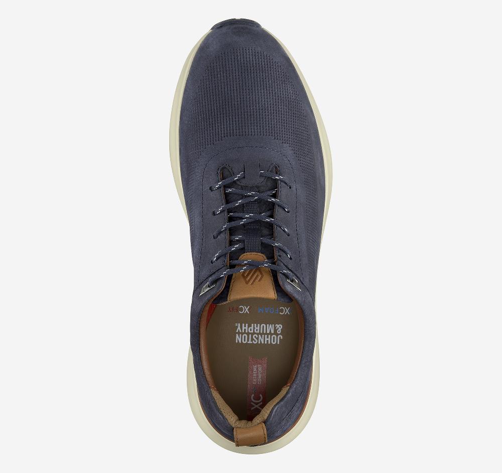 Johnston & Murphy XC+™ Declan U-Throat Navy Waterproof Nubuck