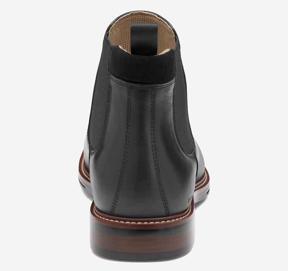 Johnston & Murphy XC+™ Durham Chelsea Boot Black Waterproof Full Grain Leather