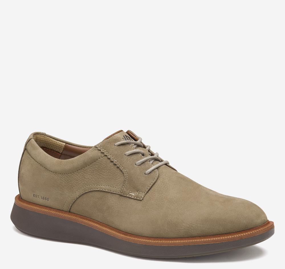 Johnston & Murphy XC+™ Parker Plain Toe Taupe Waterproof Nubuck