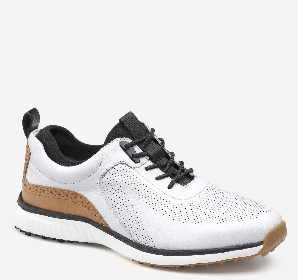 Johnston & Murphy XC4® H1-Luxe Hybrid White Waterproof Full Grain